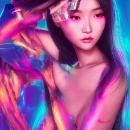 sexy, beautiful, young japanese woman, detailed gorgeous face, vaporwave aesthetic, synthwave, colorful, psychedelic, artstation, concept art, smooth, extremely sharp detail, finely tuned detail, ultra high definition, 8 k, unreal engine 5, ultra sharp focus, illustration, art by artgerm mary dimova, jim lee, greg rutkowski and alphonse mucha