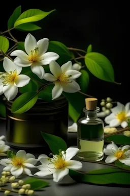 عمل صورمجمعه لزراعة نبات الياسمين واستخلاص مستحضرات التجميل والعطر منه