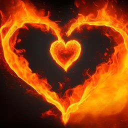 Heart on fire