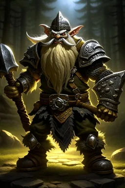 Gnome warrior enraged fury berserker fantasy barba... | @tambs