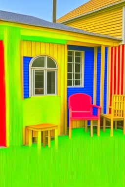 Playhouse with chairs