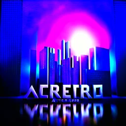 Can you create a nice cool logo for my account "Altera", with this texts in down "the world never existed" ,"reality ,reimagined",add 3d background, future modern city and futue moder industry ,3d text
