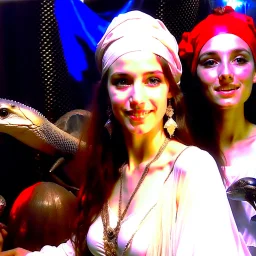 ((Masterpiece:1.2)(award-winning:1.1) caliber, professionally executed,utmost (precision and ultra-detail:1.3)techni-color , In the style of (ellen von unwerth:1.2, (Zdzisław Beksiński:0.5, John William Waterhouse,John Singer Sargent) in a desaturated, realistic, pop art style), glamor shot, 24-year-old Arab woman. Her long, curly black hair cascades down her shoulders, framing her face and her large, blank eyes. Her petite body,barbie aesthetic, portrait taken at Glamour Shots, 1988 captivating