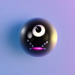 Cute fluid ink small object picture in detailed frame, big black eyes, unreal engine 5, 8k resolution, photorealistic, ultra detailed