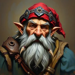Dnd, fantasy, dwarf, handpainted by a renaissance artist, oil painting, head portrait, sturdy, mighty, grizzled, old