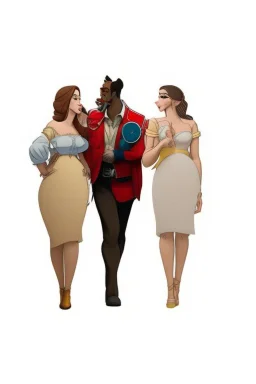 اعادة صياغة الصورة بتصميم شخصيات كرتونية اسلوب ديزني