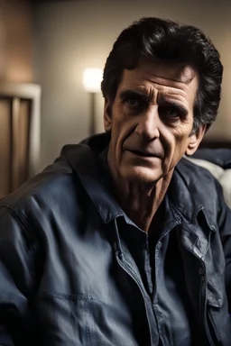 Highest quality highest resolution best cinematic photo of Dean Kamen watching me sleep, horrific, scary, SCP, creepy, nightmarish, infohazard
