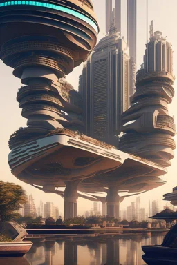 Modern futuristic Delhi Capital Region in 2100