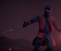 ninja at night