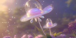 crystal subtle flower in a galactic ambiance beautiful fairy, transparent, delicate colors, in the foreground, full of details, smooth，soft light atmosphere, light effect，vaporwave colorful, concept art, smooth, extremely sharp detail, finely tuned detail, ultra high definition, 8 k, unreal engine 5, ultra sharp focus