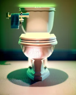 Toilet scene, donald trump sitting in toilet, pants down, defecating, realistic image, Tarantino style, concept art, smooth, unreal engine 5, god lights, ray tracing, RTX, lumen lighting, ultra detail, volumetric lighting, 3d.