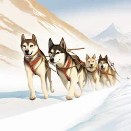 Ancient Assyrian Sled Dogs