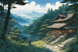 (in the style of Orion, by Masamune Shirow) Awake, you find yourself in a village so small, Enveloped by the forest, nature's grand sprawl. Peasants surround you, their lives much like your own, But your heart yearns for adventure, seeds of wanderlust sown. You often converse with the druid, wise and kind, In his youth, he traversed lands, stories intertwined. He shared memories with you, his secrets unveiled, As his apprentice you long to be, but your parents have railed. Yet today is differe