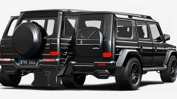 musou black painted Black Super G-Class 2025 Hyper Sport, rear view