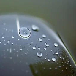 Perspective of the world through a raindrop