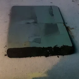 Minimal contemporary abstract oil paintings desolate 1960s carpark concrete fragments at dusk. In the style of Justin Mortimer and Francis Bacon. road markings.