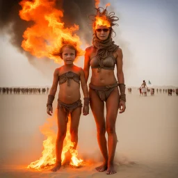 Burning Man meets Burning Woman and they produce Burning Children.