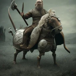 an old viking riding a horse, scary, zombie, steam punk, realistic, made in octane, cinematic, ultra-realistic, extremely detailed octane rendering, 8K, VRAY Super Real ar 2:3, dof photorealistic futuristic 50mm lens hard lighting dark gray tintype photograph, realistic lighting, sepia color