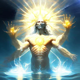 A divine being made from the combination of water and sun with cosmic powers and Dracula