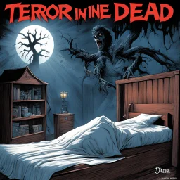 [MAGANZINE COVER #3: Terror Tales May Issue: the evil dead under the bed] You cry out into the deepening gloom of your bedroom, voice cracking with genuine terror as the thing beneath the bed shifts and elongates, its pale, twitching limbs spilling onto the floorboards. The Night Nurse appears instantly at your side, but her usually stern face shows only concern as she notices the creature writhing in the shadows. Hydrogenesis, 1979 in Heavy Metal Magazine Vol. 2, #10 by Philippe Caza