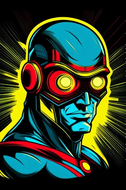 Superhero with blindfold that has super vision