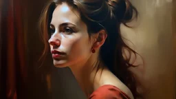 oil painting woman