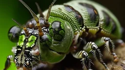 cocklepuss caterpillars burrowing into his skull