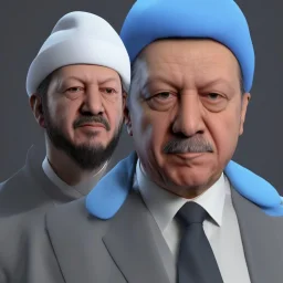 Recep Tayyip Erdogan as Papa Smurf