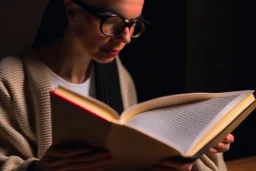 Someone reading a 4K book.