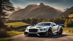Horrific Bentley Continental GT MANSORY Fused with Lamborghini Veneno, Super Detailed, desktop wallpaper, 4K