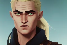 Portrait of Legolas by Jake Bartok