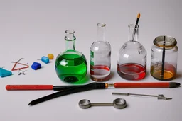 herramientas de Química, fotografía real