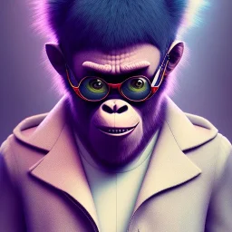 Mystery gorillaz 2-d,Ambiance dramatique, dramatic lighting, volumetric lighting, hyperrealisme, 8k, high quality, lot of details, fit within portrait