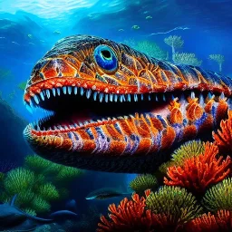 ultra detailed fullbody portrait of Lernean Hydra underwater, extremely detailed digital painting, intrincate, extremely detailed face,crystal clear Big eyes, in the style of rafael sanzio, mystical colors , perfectly centered image, perfect composition, rim light, beautiful lighting, 8k, stunning scene, raytracing