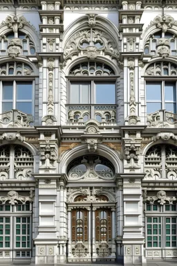 The facades of an incubator of ornate works