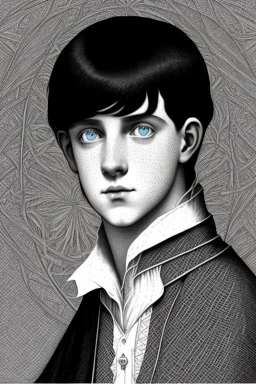 black hair freckles blue eyes young wizard beardsley