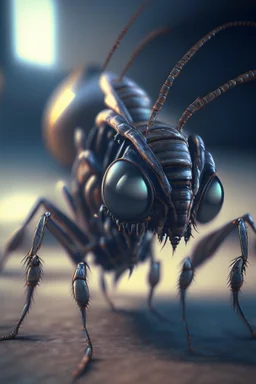 Alien bug,8k,unreal engine, very detailed, realistic, cinema 4D