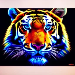 (full body)portrait oil on canvas,'Great Tiger',comic book cover, mystical colors,insanely detailed,realistic,intrincate detail,crystal clear eyes,perfectly drawn face, 16k resolution, masterpiece,Simon Bisley,Frank Frazetta,Alex Horley,ARTHUR ADAMS