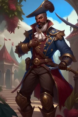 Darius from league of legends in victorian fantasy guard