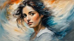 woman, <lora:Impasto Painting:1.0> <lora ani Color Fume:1.3><lora:Impasto Painting:.6> (JMW Turner style:1.3)