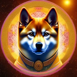 Pleiadean shiba inu sacred geometry