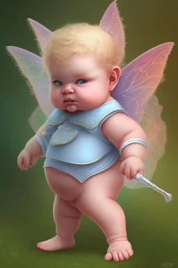 Cute and fat fairy baby