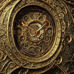 a gorgeous, stunning, ornate clock made of biosphere, 8k resolution, high-quality, fine-detail, photorealistic, intricate, digital art, detailed matte, volumetric lighting, illustration, 3D octane render, brian froud, howard lyon, George Grie, Ben Goossens