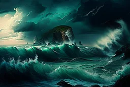 Seascape in the style of Chris