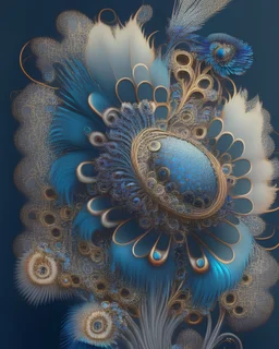 mechanical android flower by, earnst haeckel, james jean. generative art, baroque, intricate patterns, fractalism, movie still, photorealistic, vibrant peacock feathers, intricate, elegant, highly detailed, digital painting, artstation, smooth, sharp focus, illustration, outrun, vaporware