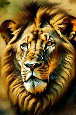 Lion art