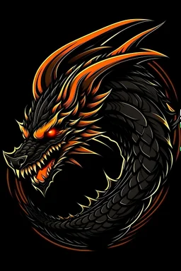 epic black dragon logo