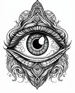 1,435 All Seeing Eye Tattoo Black White Images, Stock Photos, 3D objects, &  Vectors