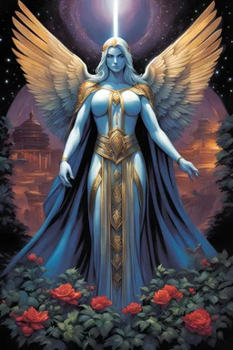 Back to Heaven. the very naked truth. painted by Anne Stokes, Mark Brooks and Dan Mumford, comic book art, perfect, smooth