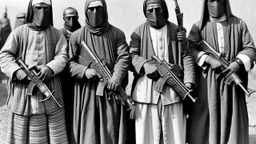 Four men masked arab killers 1930 bloody guns